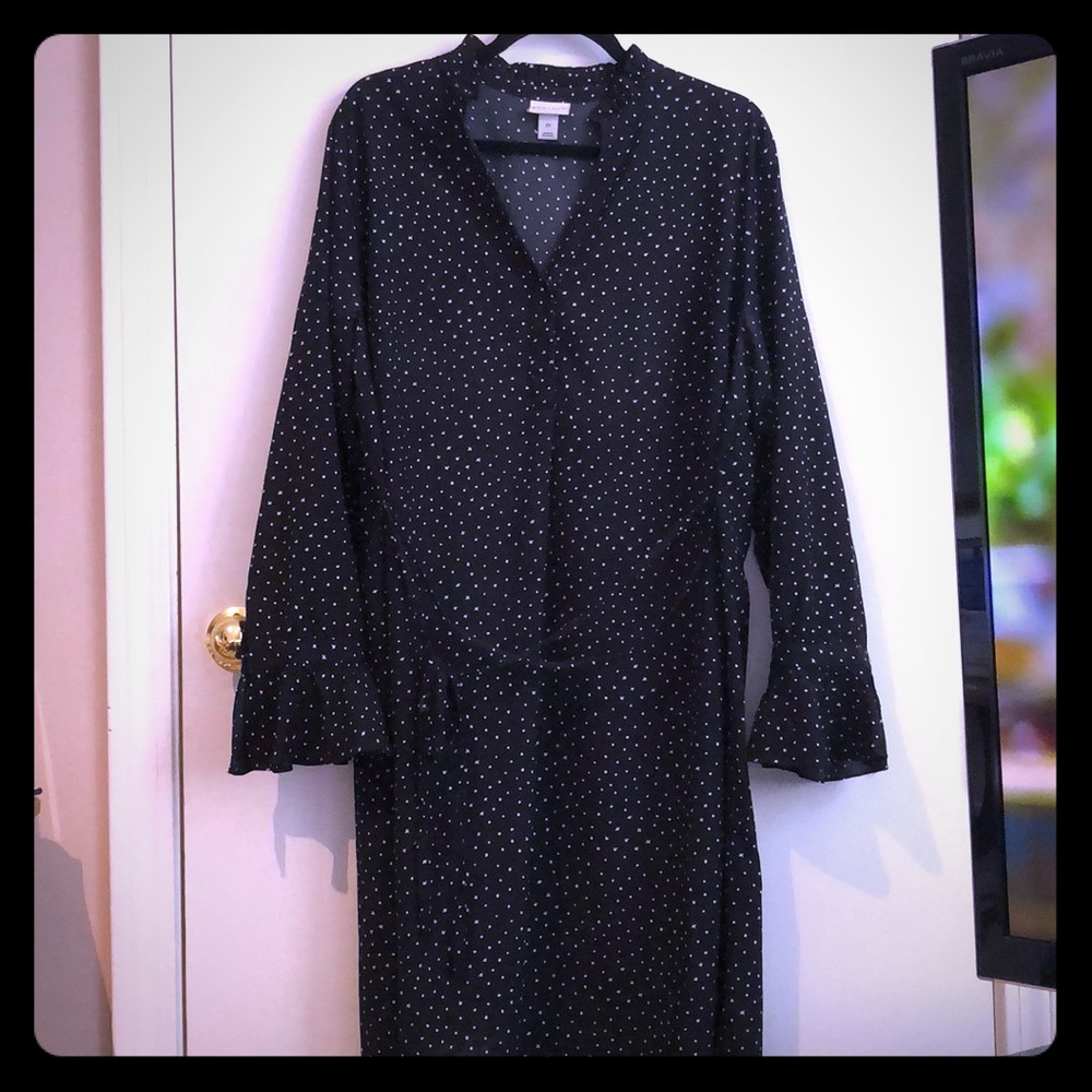 Ava & Viv bell sleeve dot dress